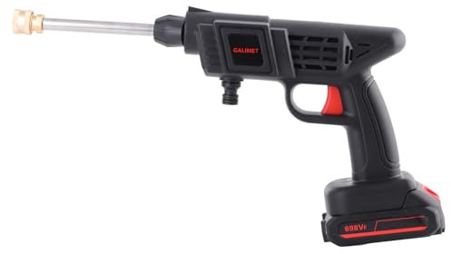 Limpiador de Alta presión sin Cable, 400W Limpiador de Alta presión de Mano, Pistola de Agua, Limpiador de Alta presión portátil para Coche Cerca Limpieza de Suelos Jardín Riego (Enchufe de la UE)