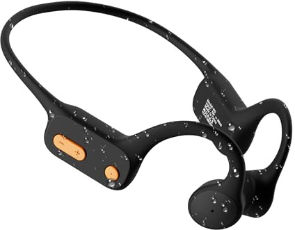 Tayogo Swimming Headphones, Bone Conduction Open-Ear Headphones for Swimming, 32GB MP3 Player & Bluetooth 5.4, Underwater Swimming Headphones, Earbuds Underwater for Running Cycling Workout (Black)