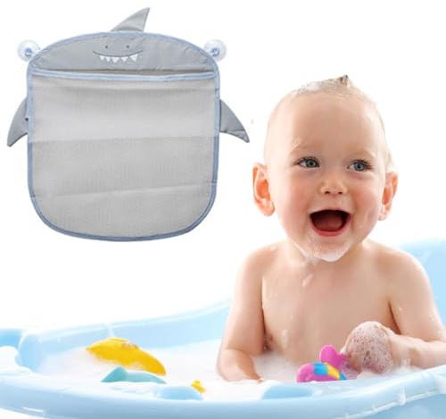 Badewannenspielzeug aufbewahrung, badespielzeug Aufbewahrung, Bad Spielzeug Organizer Bad Spielzeug Netz Badespielzeug Lagerung Badewanne Spielzeugnetz mit 2 Selbstklebend Haken