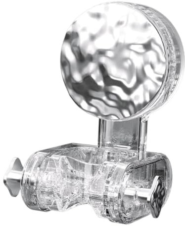 perfk Soporte para Cabezal de Ducha, Base para Cabezal de Ducha de Mano, Resistente al Agua, Ventosa extraíble, Soporte para Cabezal de Ducha para, Claro