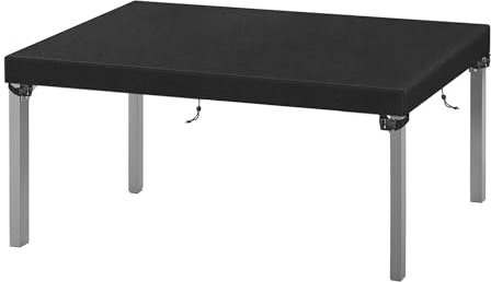 LCGOD Housse de Protection pour Table Extérieure 150x90×15cm - Imperméable & Anti-UV, Tissu Oxford 600D Résistant aux Intempéries (Vent/Pluie) pour Tables de Jardin Rectangulaires