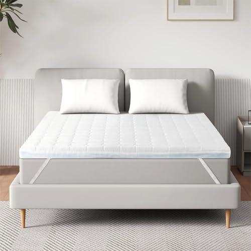 EGO Home Matratzen Topper 140x190, 7cm Höhe Matratzentopper Härtegrade H2 mit 7 Zonen Schneiden Kaltschaumkern, Öko-TEX Zertifiziert, Matratzenauflage 140x190cm für Boxspringbett Schlafsofa
