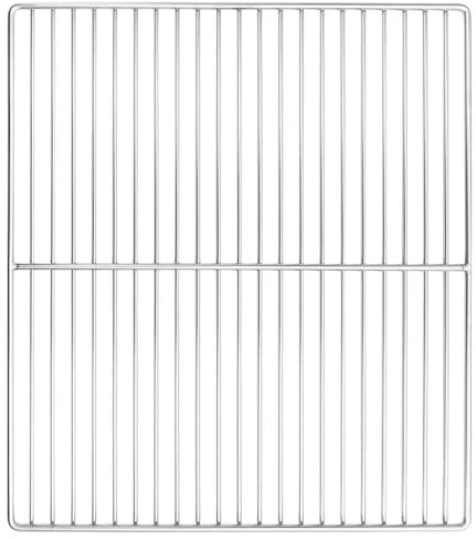 vidaXL Grille de Barbecue Argent 45 x 40 cm Acier Inoxydable, Grille rectangulaire pour Jardin et terrasse, Accessoire de Barbecue, conçu pour résister à la Chaleur