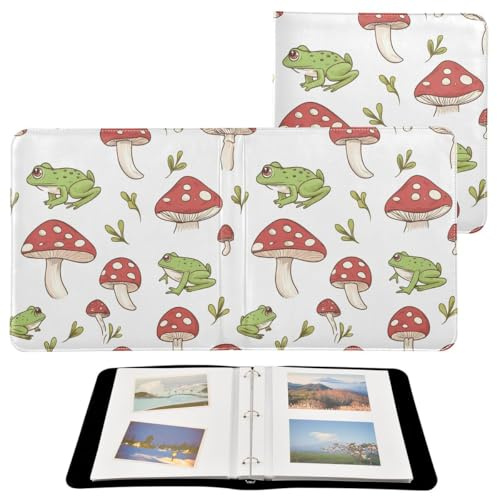 JUMBEAR Álbum de fotos grande autoadhesivo con 20 páginas, álbum de recortes para boda, familia, bebé, vacaciones, hongos salvajes