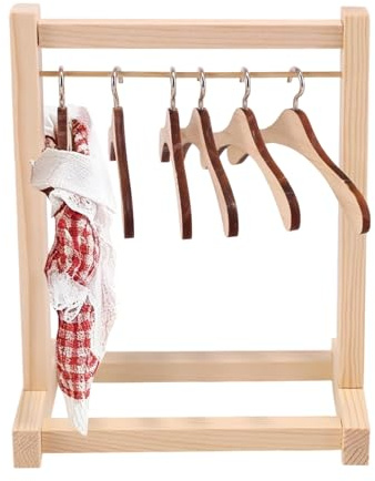 SZSMW Deposito Abiti da Bambola - Gancio di Vestiti per Bambole E Telaio - Abituato A Conservare L'Abbigliamento per Bambole Come Regalo per Amici E Familiari Che Possiedono Bambole