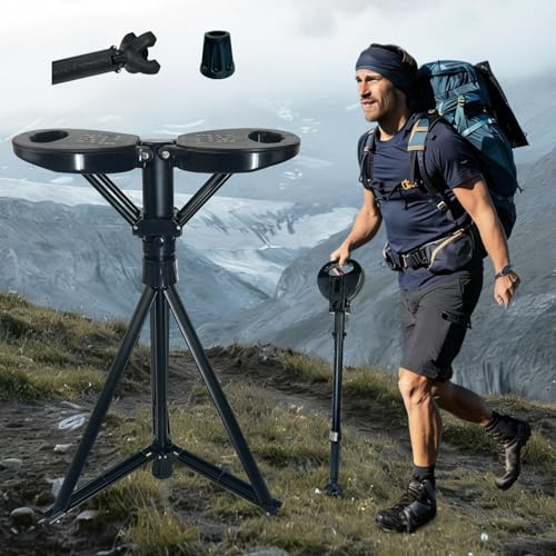 ThreeDokke Baston Silla Plegable,Baston Ligero y Ajustable en Altura para Adultos y Personas Mayores,Adecuado para Senderismo y Uso Al Aire Libre, con Bolsa de Transporte (Capacidad 250KG)