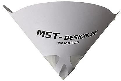 MST-DESIGN Lacksieb 190 µm x 25 Stück, Lackfilter für Wassertransferdruck & Autolacke und handelsübliche Lacke, Wasser- & lösemittelfestes Feinsieb, hochwertiges Lackierzubehör, filtert Fremdteile