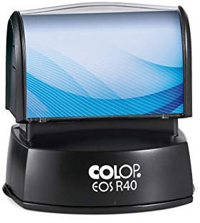 Colop EOS R 40 Rundstempel | Stempel FLASH STEMPEL mit Individuellem Wunschtext/Logo | Ø 40 mm - 7 Zeilen
