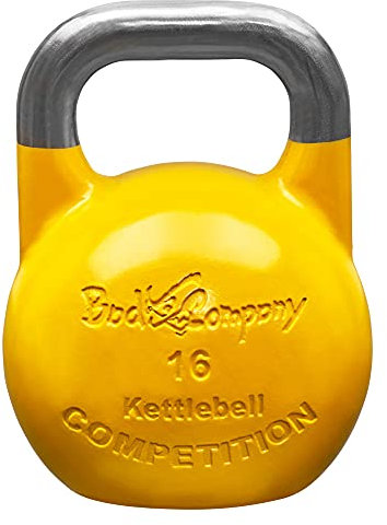 Bad Company Competition Kettlebell I Kugelhantel aus Stahl I Schwunghantel Workout in verschiedenen Gewichtsstufen I 16 kg