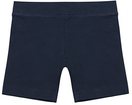 Listers Schoolwear - Pantalones cortos modestos para niñas, 100% algodón, transpirables y seguros, para danza, bicicleta y ciclismo, pantalones elásticos para niñas de 4 a 16 años, negro, azul marino