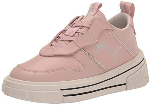 A|X ARMANI EXCHANGE Damen Rock Sneaker, Rose + Silber, 42 EU