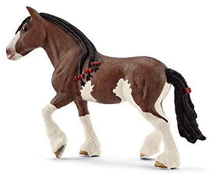 SCHLEICH 13809 Cavallo Clydesdale, da 3 anni, FARM WORLD - Figura, 5 x 16 x 12 cm