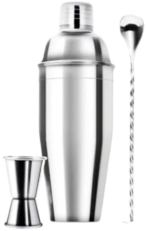 Cocktail Making Set Cocktail Set Rostfritt Stål Cocktail Shaker Cocktail Set Bartender Tre-delad Set Shaker Cocktail Shaker Set Bar Verktyg Cocktail Shaker Set