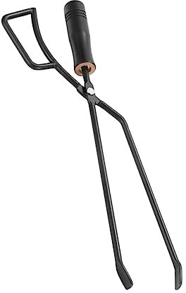 Milisten Pince À Charbon De Bois en Fer Pince À Bûches avec Manche en Tisonnier Accessoire De Barbecue Pince À Charbon De Bois en Fer Fourniture De Camping Pince À Charbon Longue Pince À