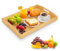 Plateau de Service en Bambou, Plateau Bois Rectangulaire avec Poignées, Plateau Repas Idéal pour Cuisine, Salon ou Décoration – Grand Plateau de Service Naturel en Bois de Qualité