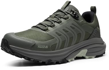 NORTIV 8 vattentäta vandringsskor för män halkfria lätta för promenader bekväma utomhusvandring camping klättring dagligen mode sneakers Armadillo FieldLite
