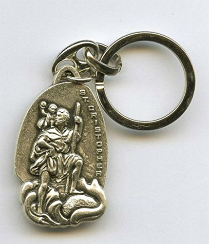 ilhorin Porte clés Saint Christophe Hauteur 4 cm (Livraison Gratuite)