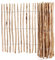 Staketenzaun Kastanie 120cm hoch mit 3 Drähten, Staketenabstand 3-5cm - Naturzaun aus Kastanienholz 1,2m x 3m
