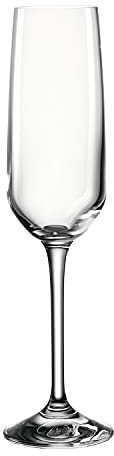 montana :vivid Sektglas 6er Set, spülmaschinenfestes Glas für Schwaumwein und Prosecco, Champagner Glas mit gezogenem Stiel, 190 ml, 042965