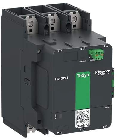Schneider Electric Contacteur de puissance, TeSys Giga, 3 pôles (3NO), AC-3 =440V 500A, version standard, 100…250V large gamme AC/DC bobine électronique