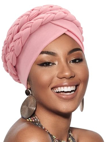 African Women Turban Caps Pre-Tied Twisted Turbans Head Scarf for Women Hair Wraps Cover Beanie Cancer Chemo Headwear