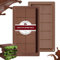 OAKENCREST 2 Piezas Molde Chocolate Profundos de Silicon, Molde de Chocolate, Sin BPA, Antiadherente, Alimentaria, Fácil de Limpiar, para Chocolate, Bombones, Caramelos (Marrón 1)