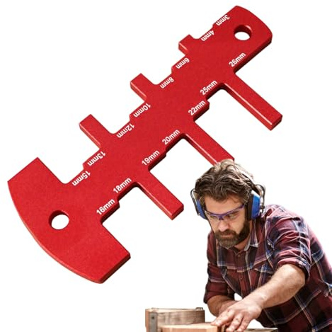 Jauge De Hauteur Pour Travail Du Bois,Jauge Précision Hauteur Profondeur Scie sur Table - Outil de Traitement Doux avec Règle de Mesure pour la Maison pour Projets de Mesure de Menuisier