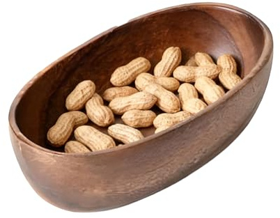 Cuenco de Madera para Alimentos, Bandeja De Servir Para Frutos Secos Contenedor Vintage Centro De Mesa, Cuenco de Servir para Ensaladas, para Aperitivos Salsas Condimentos Pan Fruta Frutos Secos Tente