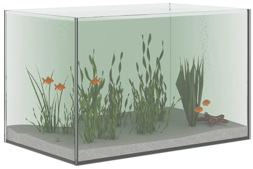 Aquarium en Verre, Aquarium Nano Tank Fish Tank Bocal à Poissons Transparent 40x25x25 cm Verre