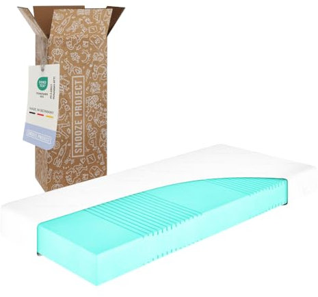 September Komfortschaum Matratze Plus 90 x 200 x 16 cm - H3 Mittel-Fest - Made in Germany - Oeko-Tex - 60° Grad waschbar - 90x200