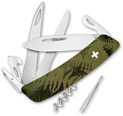 Swiza Herren D07 Taschenmesser, grün, 17 cm
