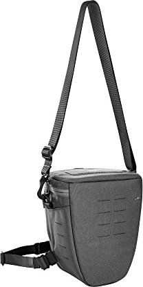 Tasmanian Tiger TT Focus ML Camera Bag Gepolsterte Kamera-Tasche stoßfest als Umhängetasche Gürteltasche Schultertasche nutzbar für System-Kamera, DSLR, DSLM, Spiegelreflex (Titan Grey)