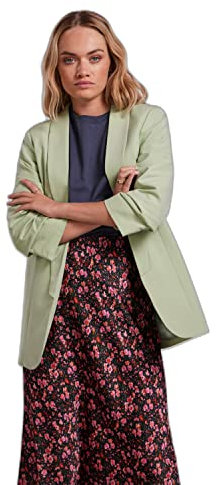 PIECES Damen Pcboss Noos 3/4 Blazer, Quiet Green ,S