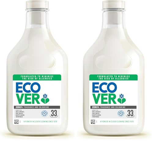 Ecover SUAVIZANTE ROPA ZERO 1 L (Paquete de 2)