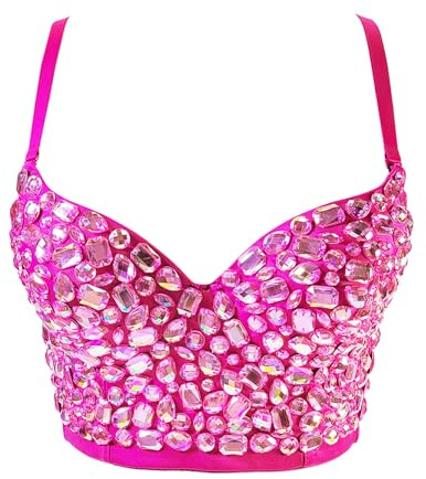 Woboren Donne con Reggiseno Corsetto Shapewear Top,Clubwear Party Corsetto Bustier Crop Top
