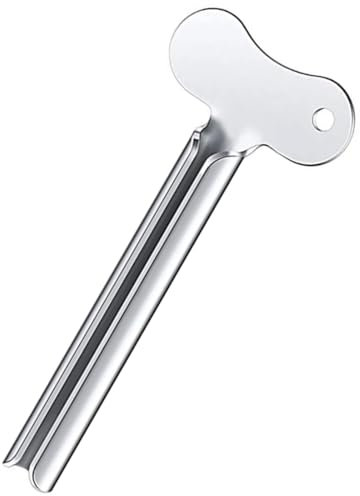WeddHuis 1 Pcs Exprimidor de Tubos de Acero Inoxidable Exprimidor de Pasta de Dientes Exprimidor Pasta Dientes para Cosméticos Betún Pigmentos Apto para Cocina Baño Estudio