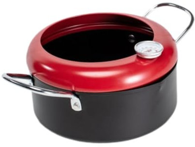 Sharplace Olla para freír, freidora, olla para freír pollo, olla para sopa, para aros de cebolla, carne, pollo