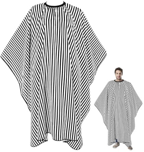 Friseurumhang,Barber Cape,Friseur Umhang,Professioneller Salon Haircut Cape,Friseur Umhang Herren,Umhang Friseur, Für Haarstyling, Schnitte Und Farben - Größe 160 X 145 Cm