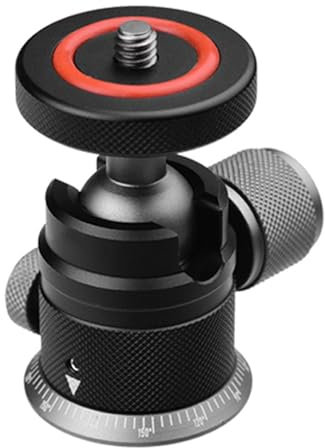 Testa panoramica della macchina fotografica di rotazione di 360 gradi di inclinazione di 90 ° adattatore di montaggio in alluminio compatibile treppiede monopiede