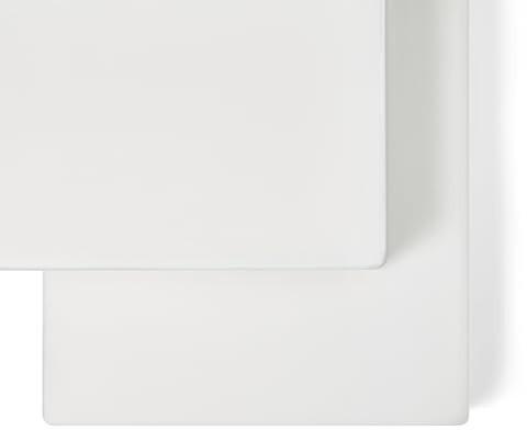 The Little Green Sheep Organic Cotton Cot Bed Fitted Sheet, White - 70 x 140