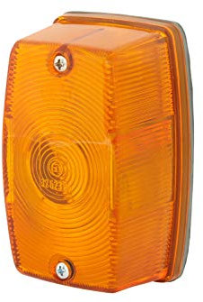 HELLA 2BA 002 324-001 Blinkleuchte - Halogen - 24/12V - Anbau/geschraubt - Lichtscheibenfarbe: gelb - Stecker: Euroflachstecker - rechts/vorne/links - Menge: 1