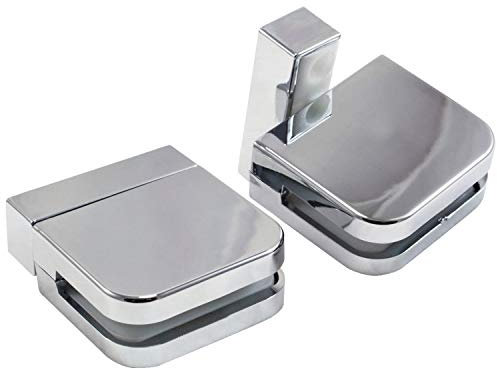 Di Vapor (R) Plastic Glass Shower Door Pivot Hinge for 6mm Glass Clamp (Pack of 2 Hinges)