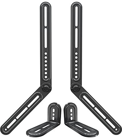 Mounting Dream Soundbar Halterung Universal Soundbar-TV-Halterung für die Montage über/unter TV, für Soundbar bis zu 6.8kg, mit Abnehmbarer Langer Verlängerungsplatten und L-förmige Halter, MD5420-03