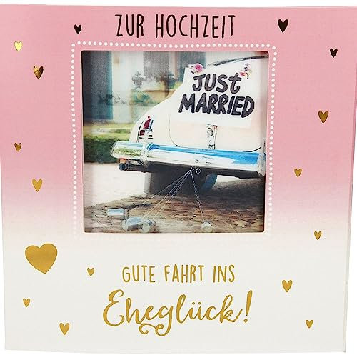 Depesche 11130-043 3D Klapp-Karte mit Musik und Licht, Glückwunsch-Karte zur Hochzeit, ca. 15,5 x 15,5 cm groß, Hochzeits-Karte inkl. passendem Umschlag, innen und außen bedruckt