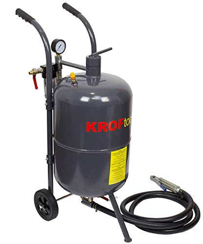 Kruftools Mobiler Sandstrahler, Druckluft-Sand, 80 l