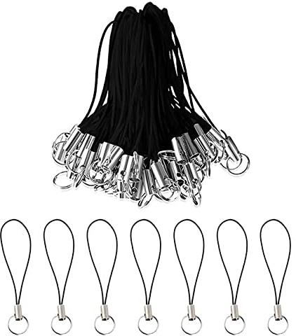 80pcs Teléfono Móvil Lanyard teléfono Celular Correas Encanto Corchete cordón teléfono móvil cordón Llavero Cierre mosquetón Cuerda teléfono Celular Teléfono Lanyard Correas Accesorios Bricolaje
