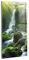 Wallfluent Dicke 4mm Wandbild Glasbild Gehärtetes Glas Mit Motiv 60x120cm Bild Wanddekoration Für die Küche Badezimmer und Schlafzimmer - Wasserfall und Felsen