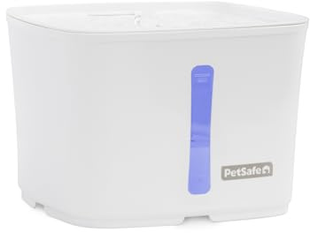 PetSafe Viva Pet Fountain for Cats and Small Dogs – 1.8L/64 oz, Indoor Cat Water Fountain with Whisper Quiet Pump, Dishwasher Safe, Easy to Clean, Water Filters Included