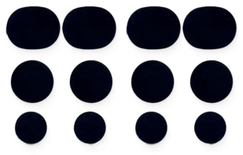 JEYORZY Toppa per Riparazione Scarpe, 12 pezzi toppe adesive ripara buchi scarpe - per punta e tallone di sneakers e tacchi alti - patch scarpe, Riparare Buchi e Strappi su Sneakers e Altre Scarpe