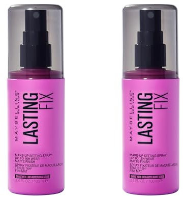 Maybelline New York - Lot de 2 Sprays fixateur - Transparent - - 100 ML